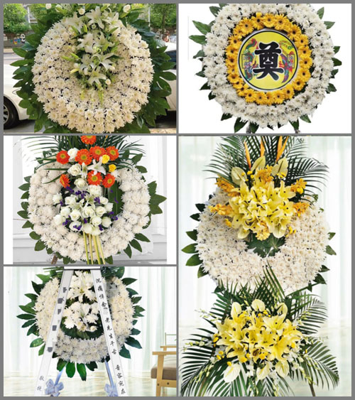 山东青岛黄岛区泊里镇尧头四村花圈速递